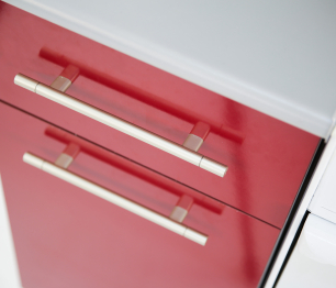 Кухня Элен Белый / Бордо 1,7 м