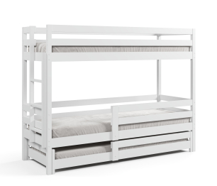 Кровать трехъярусная Ферст 1, 90*200, массив