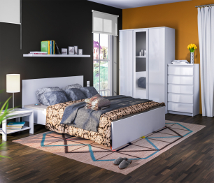 Шкаф 3-х дверный Медея СБ-2493