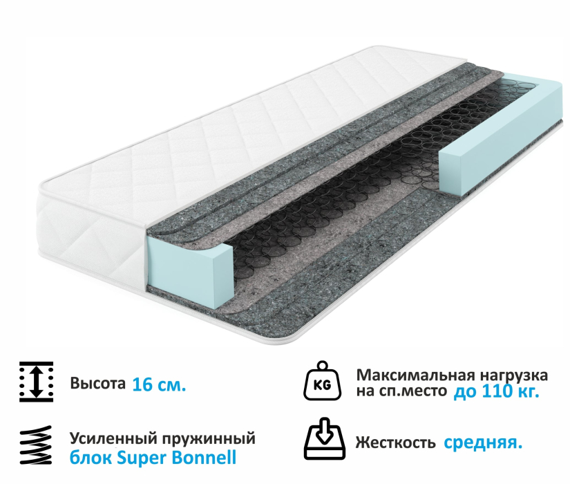 Мягкая кровать, Односпальная кровать-тахта Bonna 900 с подъемным механизмом и матрасом ГОСТ