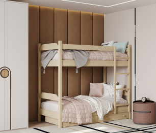 Кровать двухъярусная Антошка 90*200, массив сосны