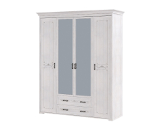 В спальню, Афродита 02 Шкаф для платья и белья 4-х дв (Лиственница Сиби)