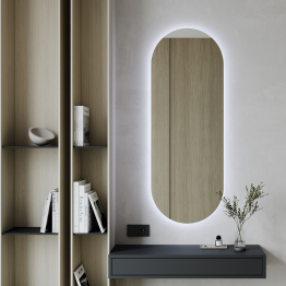 Зеркало с холодной подсветкой GENGLASS NOLVIS NF LED M, с проводом 50х135 см