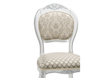 Стул деревянный Лауро (патина серебро) без подлокотников