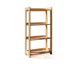 Кантри (Карелия) МС-6 стеллаж 1220 сосна