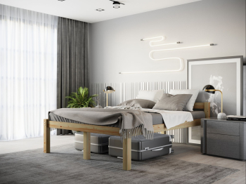 Высокая кровать Геральд 140х200