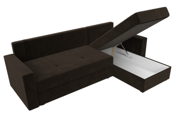 Диван угловой Верона Лайт правый угол, микровельвет