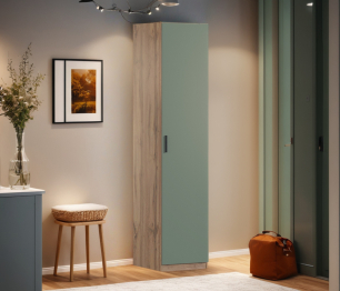 Шкаф однодверный Макс 500 мм, вариант №3 (ЛДСП, дуб вотан)