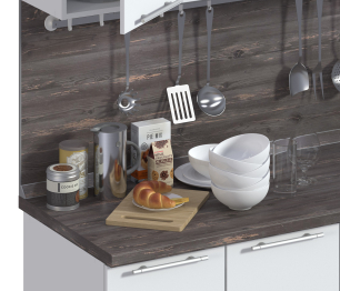 Панель стеновая 3050*600*4 бз/7030 Черная сосна