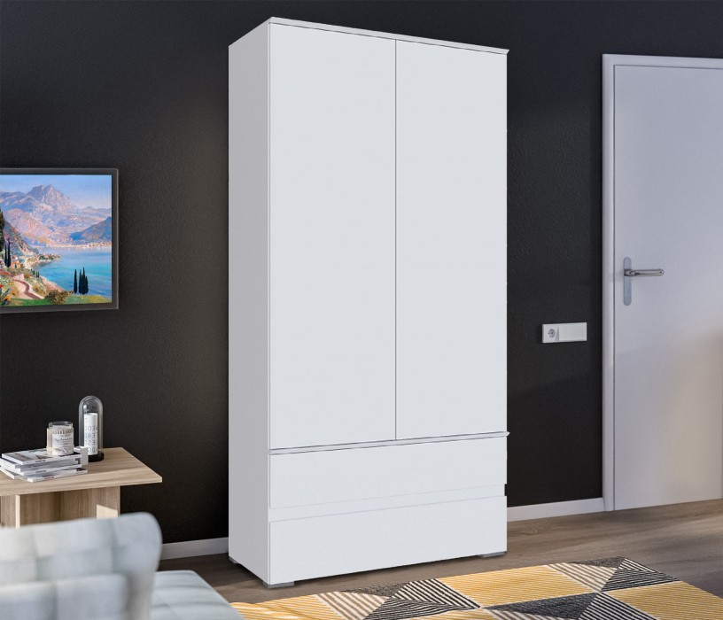 Шкафы двухстворчатые, Шкаф для одежды и белья Плейона