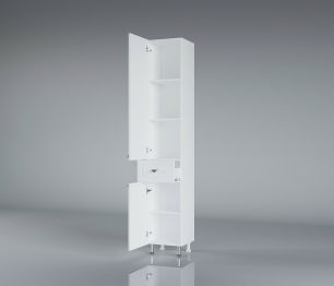 Шкаф-пенал Francesca Avanti  Адажио 30 белый, L(Петли:слева)