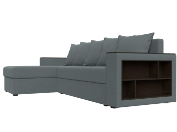 Диван угловой Дубай Лайт левый угол, рогожка Амур