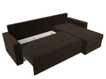 Диван угловой Верона Лайт правый угол, микровельвет