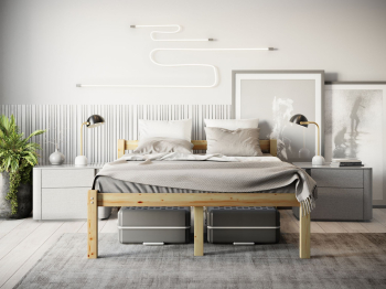 Высокая кровать Геральд 140х200