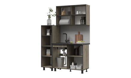 Кухня Эдинбург с пеналом ЛДСП 1.4