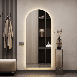 Зеркало с тёплой подсветкой GENGLASS ARKIS NF LED L, с проводом 79х179 см