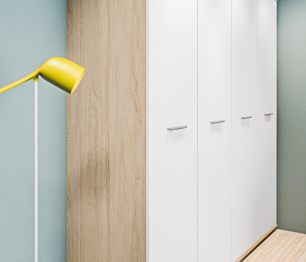 Шкаф 4-х дверный Мамбо