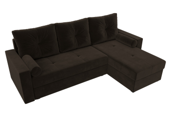 Диван угловой Верона Лайт правый угол, микровельвет