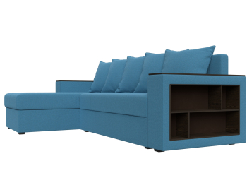 Диван угловой Дубай Лайт правый угол, рогожка Амур