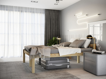 Высокая кровать Геральд 140х200