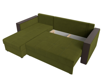 Угловой диван Валенсия Лайт левый угол, микровельвет