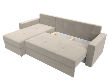 Диван угловой Верона Лайт левый угол, микровельвет