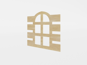 Двухъярусная кровать домик Бэби люкс 80х160