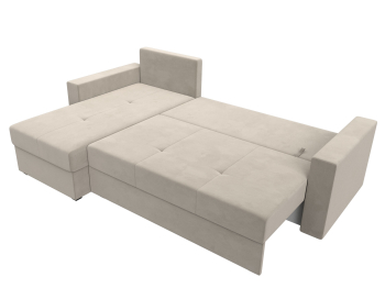 Диван угловой Верона Лайт левый угол, микровельвет