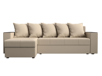 Диван угловой Дубай Лайт, экокожа, левый угол