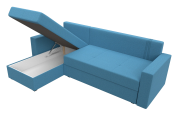 Диван угловой Верона Лайт левый угол, рогожка Амур