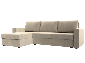 Угловой диван Траумберг Лайт левый угол, микровельвет