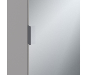 Шкаф-пенал Милан СБ-3255 Серый с зеркальным фасадом